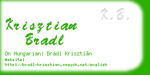 krisztian bradl business card
